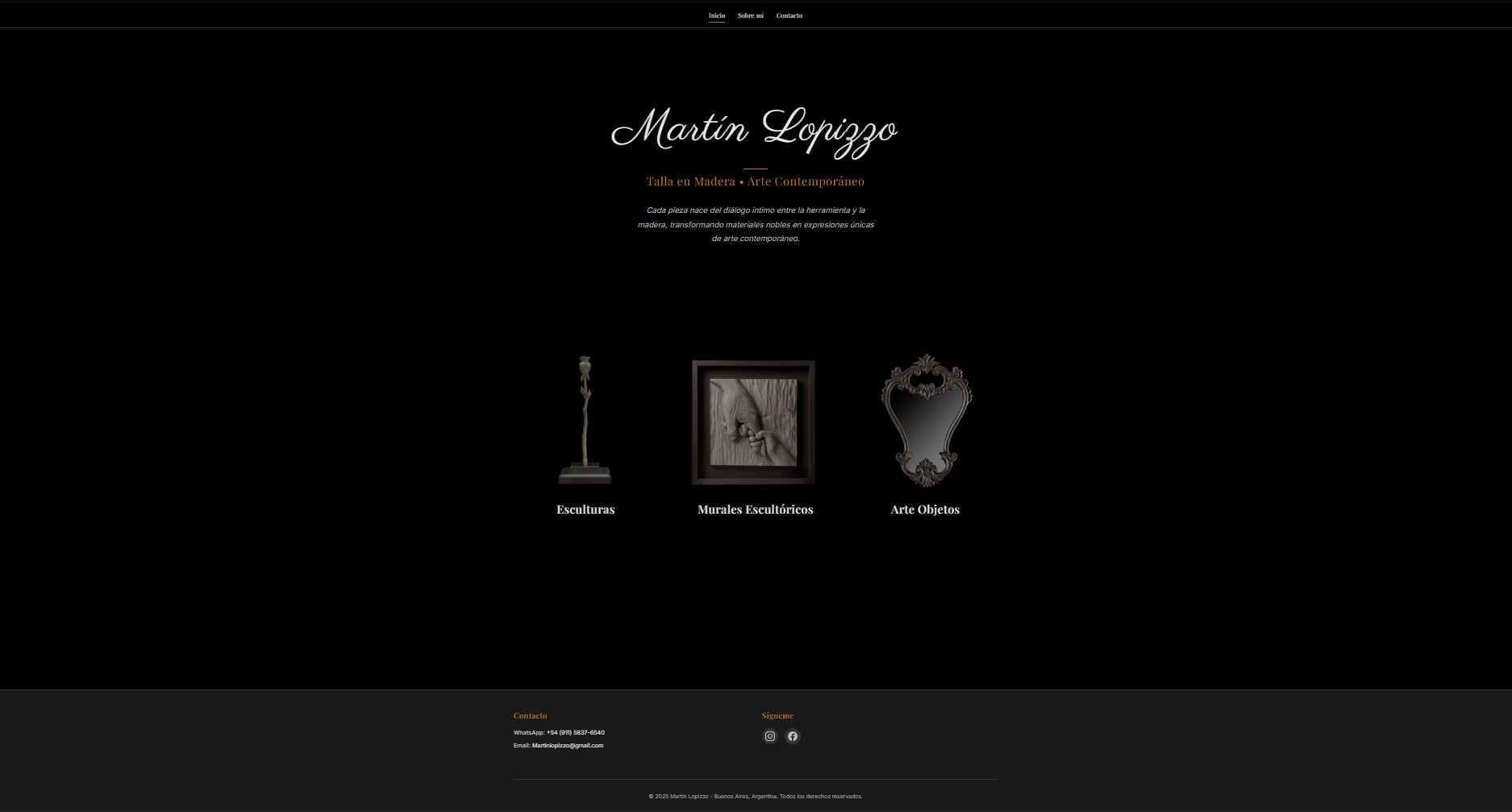 Talla en madera - Martin Lopizzo